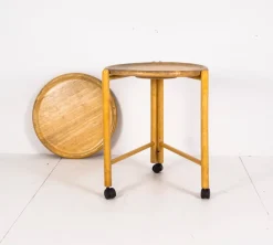 Pamono Vintage Wooden Serving Trolley><noscript><img width=