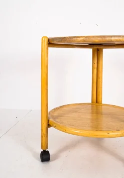 Pamono Vintage Wooden Serving Trolley><noscript><img width=
