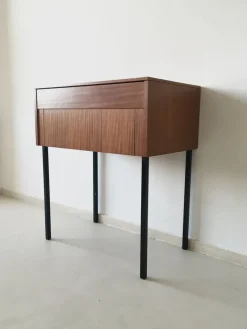 Pamono Vintage Wooden Sewing Machine Cabinet, 1960s><noscript><img width=