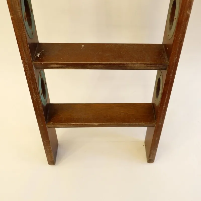 New Pamono Vintage Wooden Ship Boat Ladder