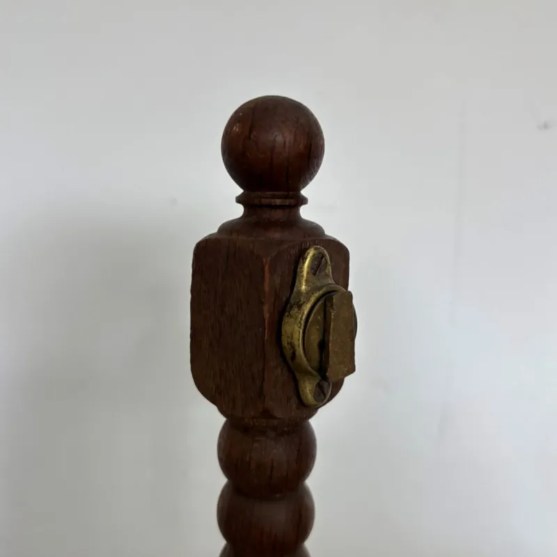 Pamono Vintage Wooden Table Mirror with Bobbin Details, 1920s> Mirrors