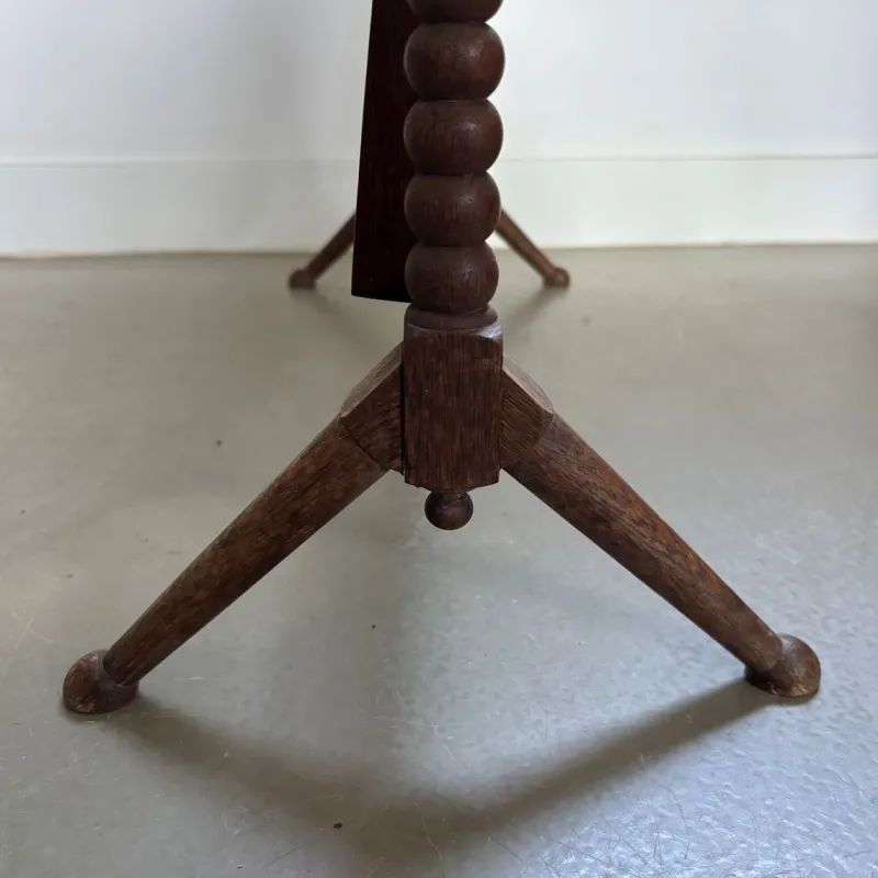 Pamono Vintage Wooden Table Mirror with Bobbin Details, 1920s> Mirrors