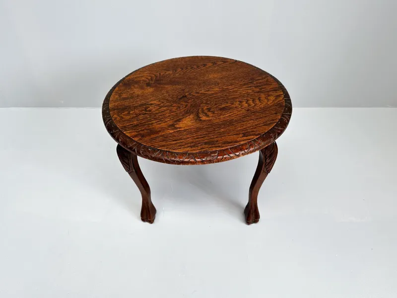 Pamono Vintage Wooden Tripod Side Table or Plant Stand, 1890s> Coffee & Side Tables