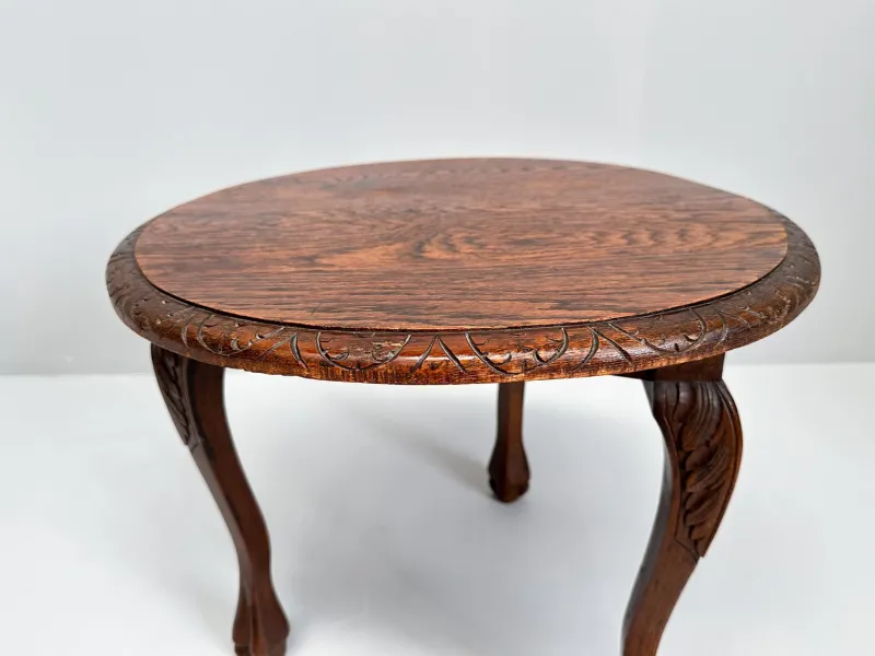 Pamono Vintage Wooden Tripod Side Table or Plant Stand, 1890s> Coffee & Side Tables