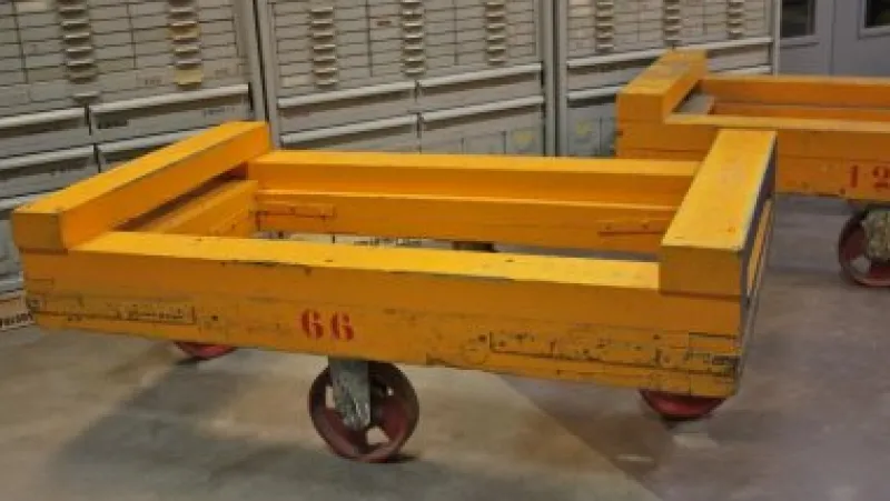 Pamono Vintage Wooden Trolley> Serving Bar Carts & Trolleys