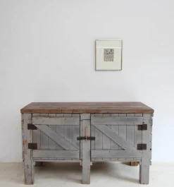 New Pamono Vintage Workbench in Pine, 1920s