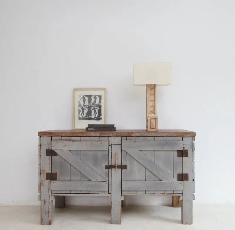 New Pamono Vintage Workbench in Pine, 1920s