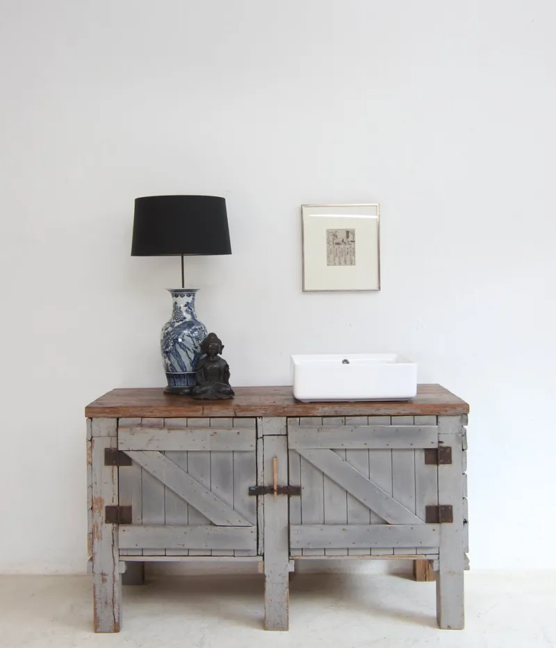 New Pamono Vintage Workbench in Pine, 1920s