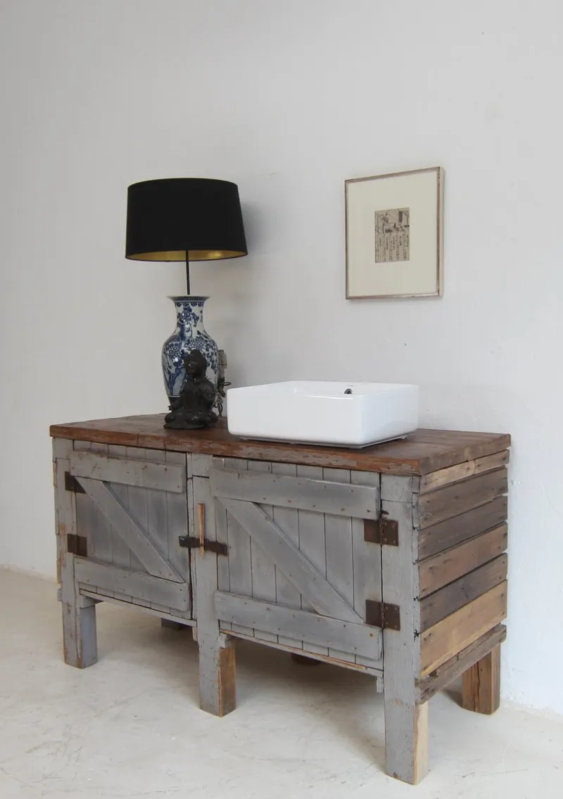 New Pamono Vintage Workbench in Pine, 1920s