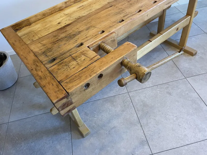 Pamono Vintage Workbench in Pine> Worktables & Workbenches