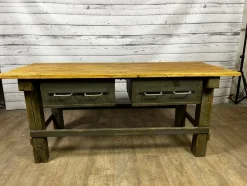 Pamono Vintage Workbench in Spruce> Worktables & Workbenches