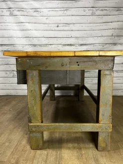 Pamono Vintage Workbench in Spruce> Worktables & Workbenches