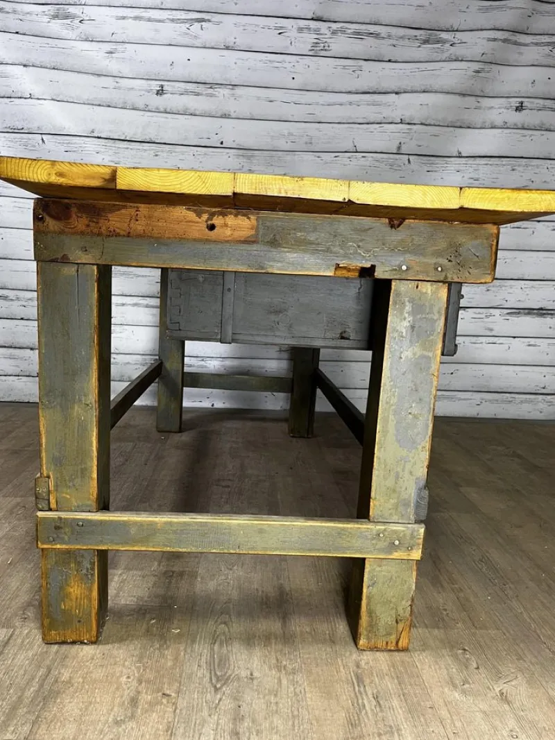 Pamono Vintage Workbench in Spruce> Worktables & Workbenches