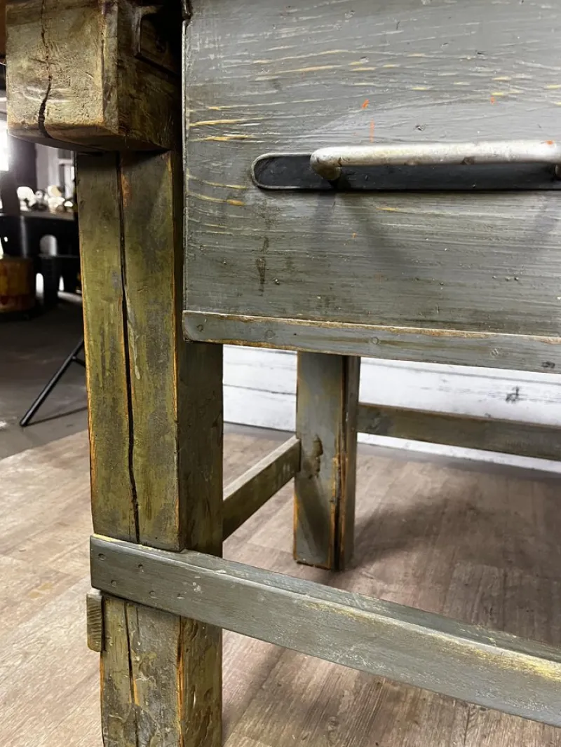 Pamono Vintage Workbench in Spruce> Worktables & Workbenches