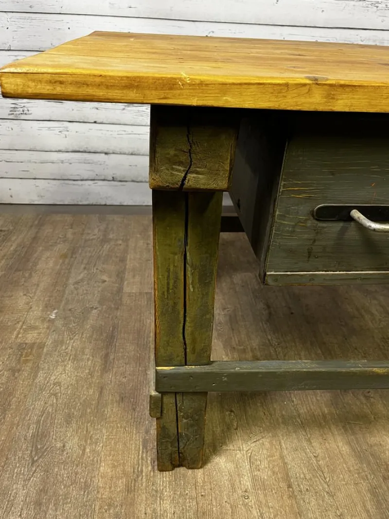 Pamono Vintage Workbench in Spruce> Worktables & Workbenches