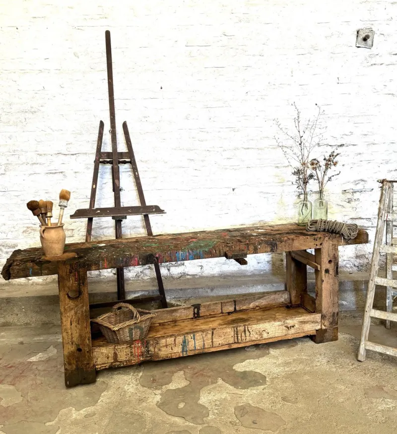 Pamono Vintage Workbench in Wood> Worktables & Workbenches