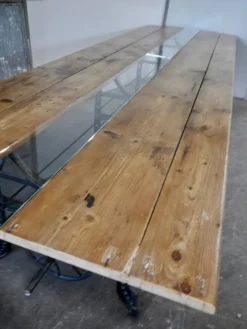 Pamono Vintage Worktable in Cast Iron, 1920><noscript><img width=