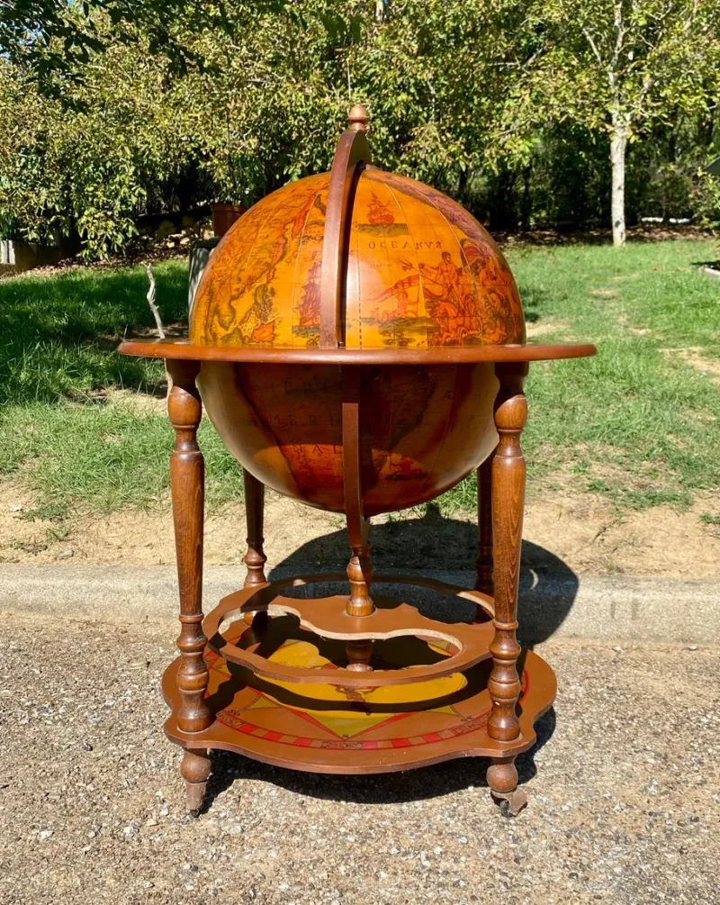 Pamono Vintage World Globe on Wheels Bar, 1960s> Cabinets & Wardrobes