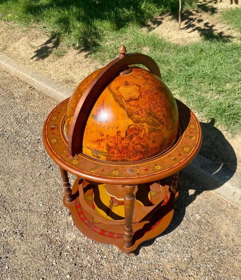 Pamono Vintage World Globe on Wheels Bar, 1960s> Cabinets & Wardrobes