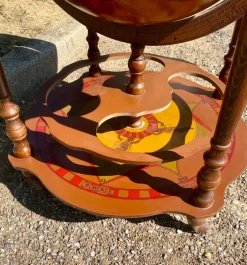 Pamono Vintage World Globe on Wheels Bar, 1960s><noscript><img width=