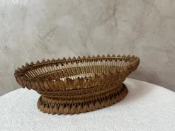 Pamono Vintage Woven Basket, 1950s> Trunks Crates & Baskets