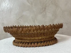 Pamono Vintage Woven Basket, 1950s> Trunks Crates & Baskets