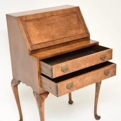 Clearance Pamono Vintage Writing Desk in Burr Walnut, 1920s
