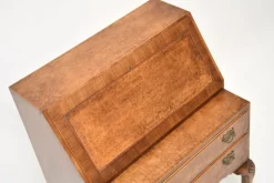 Clearance Pamono Vintage Writing Desk in Burr Walnut, 1920s