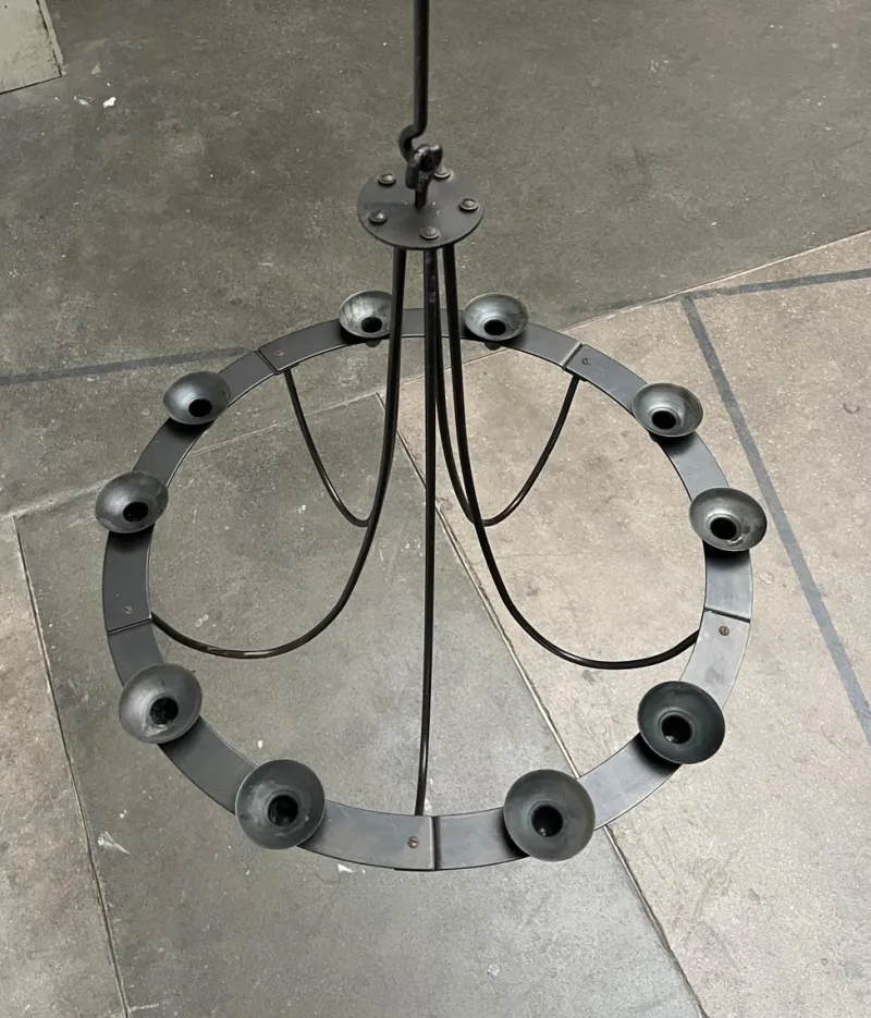 Online Pamono Vintage Wrought Iron Chandelier Candleholder by Ehlén Johansson for Ikea, 1990s