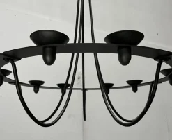 Online Pamono Vintage Wrought Iron Chandelier Candleholder by Ehlén Johansson for Ikea, 1990s