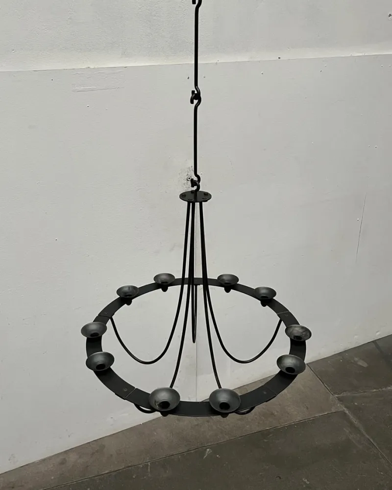 Online Pamono Vintage Wrought Iron Chandelier Candleholder by Ehlén Johansson for Ikea, 1990s