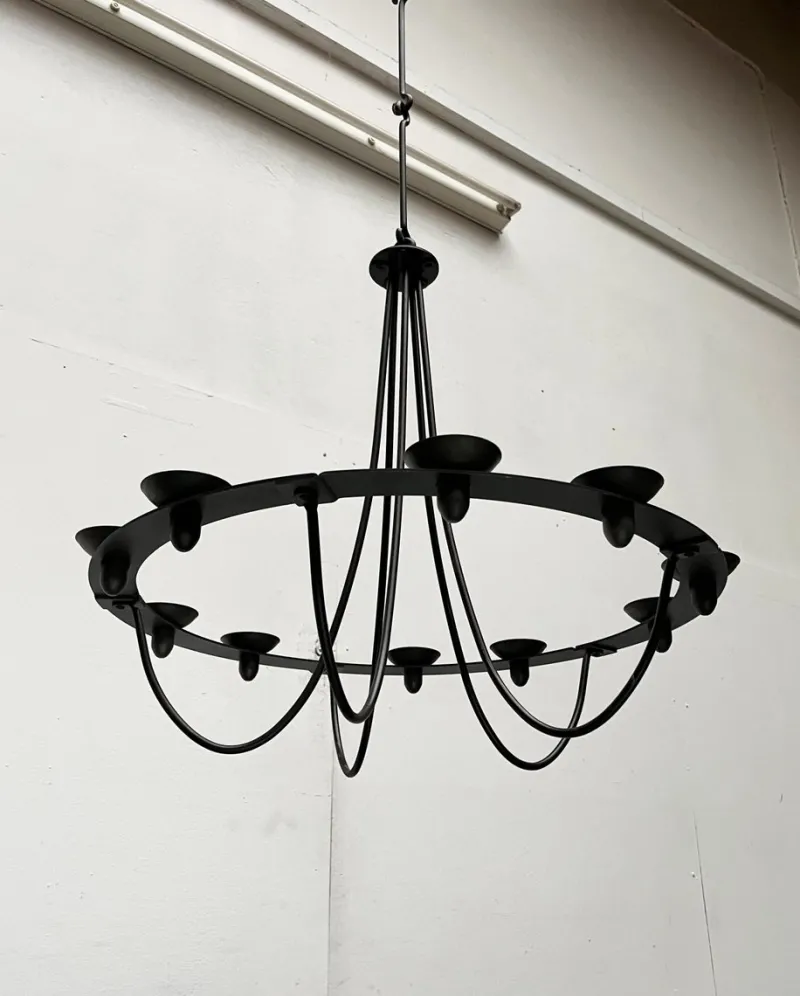 Online Pamono Vintage Wrought Iron Chandelier Candleholder by Ehlén Johansson for Ikea, 1990s