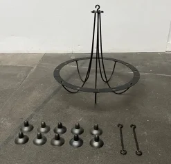 Online Pamono Vintage Wrought Iron Chandelier Candleholder by Ehlén Johansson for Ikea, 1990s