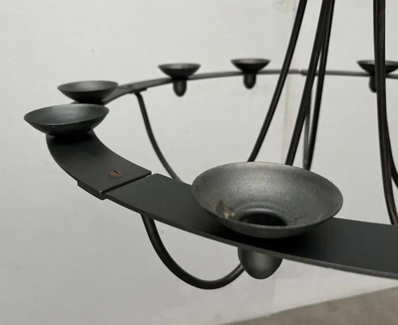 Online Pamono Vintage Wrought Iron Chandelier Candleholder by Ehlén Johansson for Ikea, 1990s