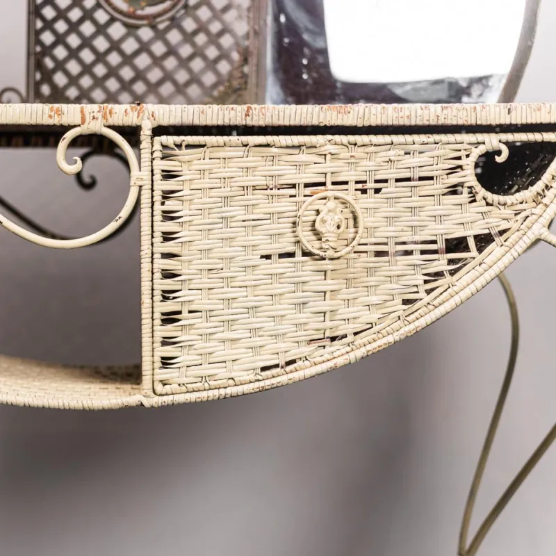 Discount Pamono Vintage Wrought Iron Dressing Table, 1950s