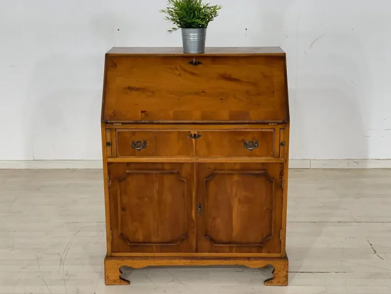 Discount Pamono Vintage Yew & Leather Secretary