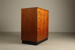 New Pamono Vintage Zebrano Chest of Drawers by Alfred Hendrickx for Belform, 1960s