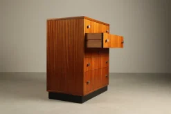 New Pamono Vintage Zebrano Chest of Drawers by Alfred Hendrickx for Belform, 1960s