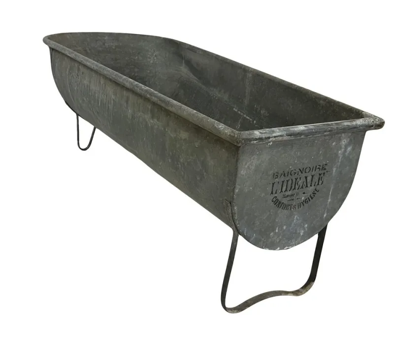 Pamono Vintage Zinc Bathtub> Garden Accessories