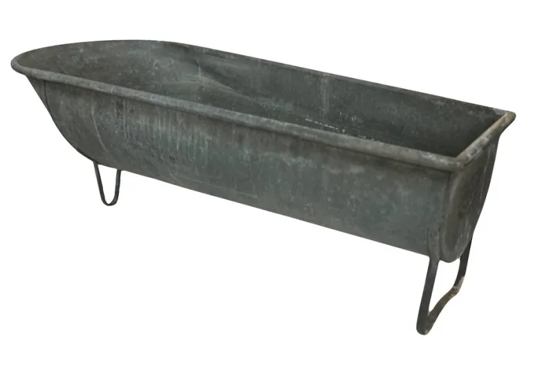 Pamono Vintage Zinc Bathtub> Garden Accessories