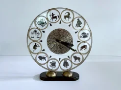 Pamono Vintage Zodiac Theme Desktop Clock, 1950s> Clocks