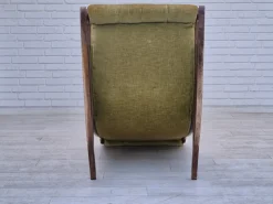 Pamono Vinttage Scandinavian Rocking Chair in Velour, 1950s><noscript><img width=