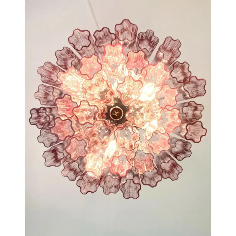 Pamono Violet-Amethyst Tronchi Murano Glass Chandelier by Simoeng> Ceiling Lights