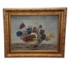 Online Pamono Violets, 1950s-1960s, Oil on Canvas, Framed