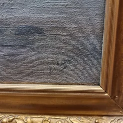 Online Pamono Violets, 1950s-1960s, Oil on Canvas, Framed