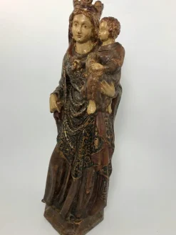 Pamono Virgin & Child, Late 18th Century, Polychrome Wood><noscript><img width=