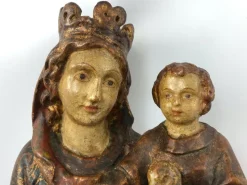Pamono Virgin & Child, Late 18th Century, Polychrome Wood><noscript><img width=