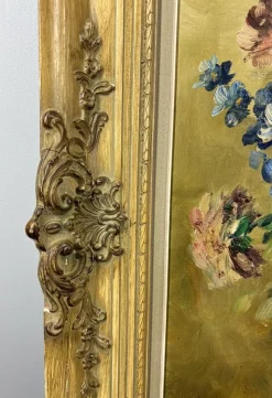 New Pamono Visconti, Floral Still Life, Oil Painting, 1800s