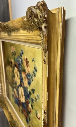 New Pamono Visconti, Floral Still Life, Oil Painting, 1800s
