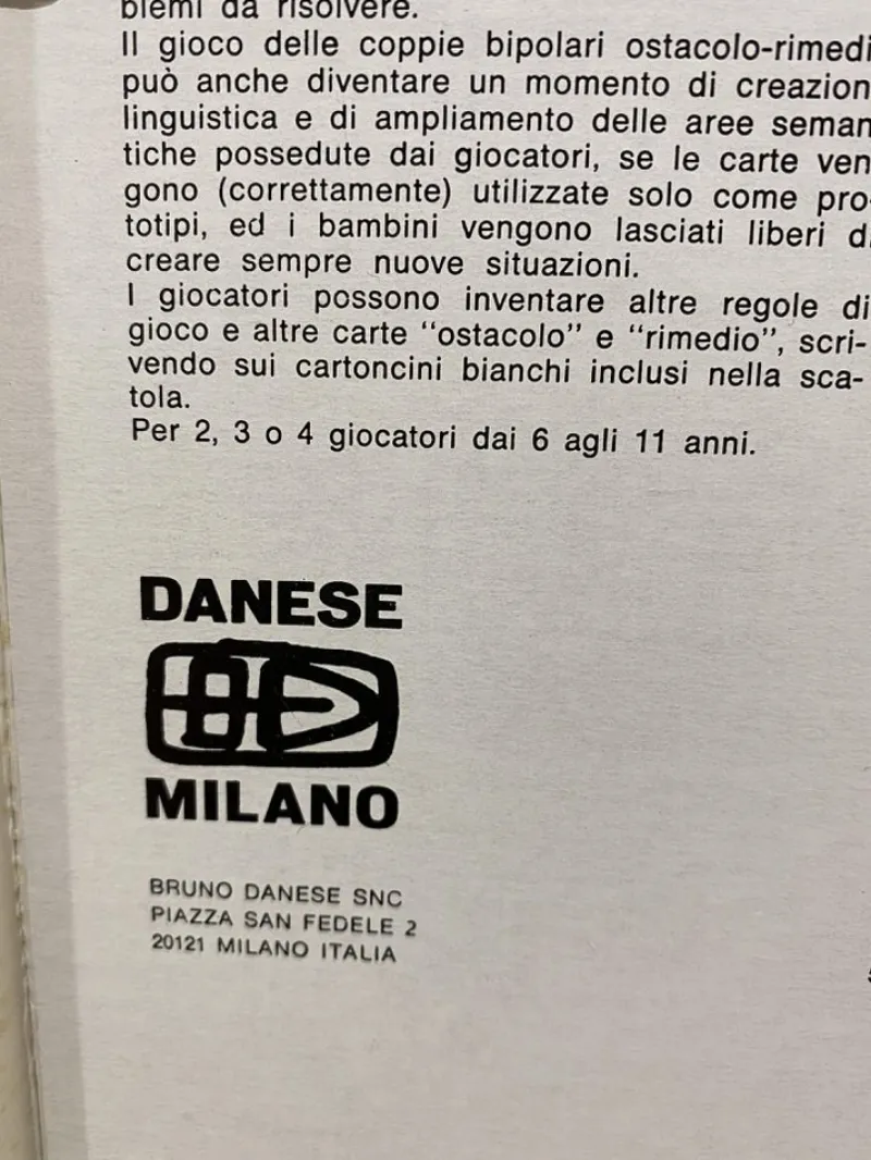 Pamono Visual Game Montessori Let’s Invent the Space by Bruno Munari for Danese Milano, Italy 1975> Mid-Century
